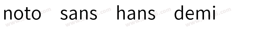 noto sans hans demi字体转换